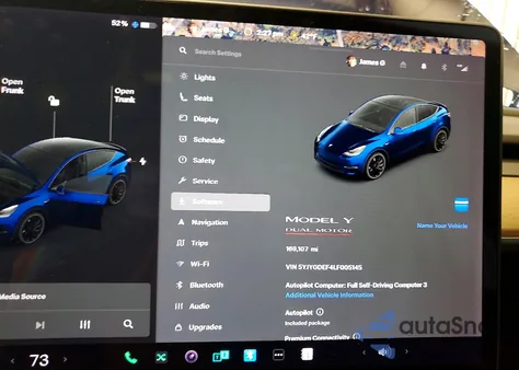 2020 Tesla Model Y z USA, uszkodzony, nr VIN 5YJYGDEF4LF005145